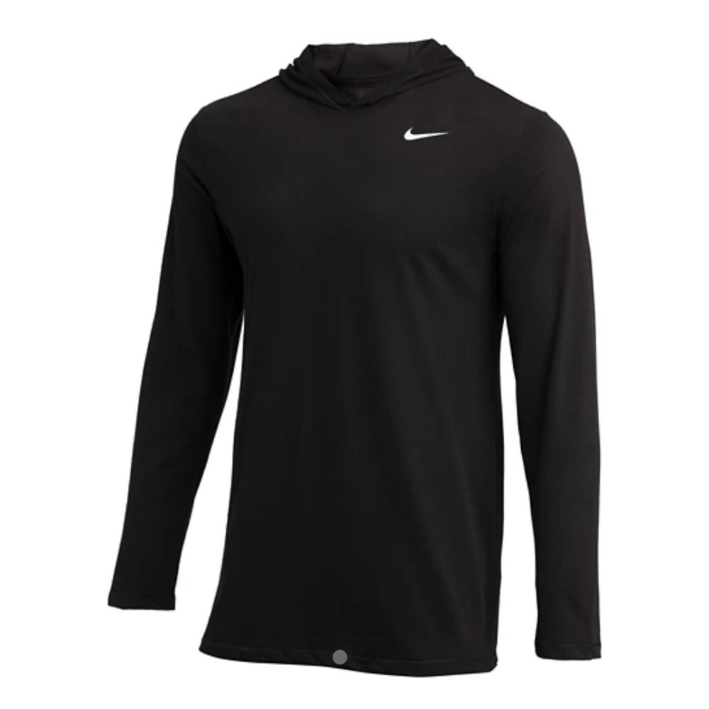Nike Dri-FIT Long Sleeve Hoodie Tee Black Men’s Size Small